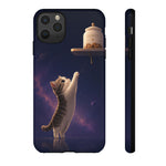 Curious Munchkin Kitten Reaching Cookie Jar Phone Case | Tough Case