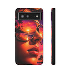 Sunset Reflection Sunglasses Retrowave 80s phone case