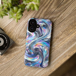 Chrome Metallic Swirl  Art Tough Phone Case