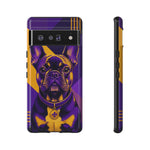 French Bulldog Pop-Art Portrait Tough Phone Case - Purple Gold