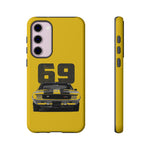 1969 Camaro Z28 Yellow Front View Muscle Car Tough Phone Case