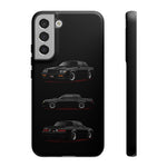 Black GNX Phone Case, Three-View Muscle Car Vector Tough Cover