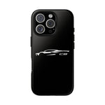 White C8 Phone Case for Chevy Fans, Tough Protective Cover