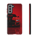 Red Mustang Art Phone Case, GT500 American Muscle Car Tough Cover