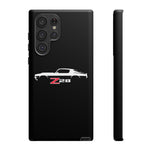 1970 Camaro Z28 White Silhouette Tough Phone Case Cover Gift