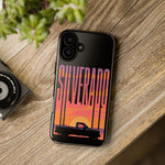 Silverado sunset truck Phone Case | Retro pickup silhouette