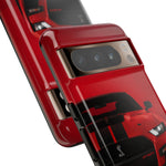 Red Mustang Art Phone Case, GT500 American Muscle Car Tough Cover