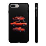 1969 Camaro SS Orange Triple View Muscle Car Tough Phone Case