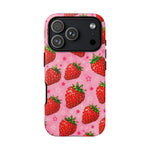 Retro Strawberry Y2K Art Tough Phone Case