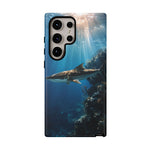 Cobia Reef Phone Case, Shaft of Light Ocean Fishing Tough Cover