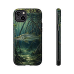 Snook Phone Case, Mangrove Sunbeam Painterly Marine Art Cover, Gift