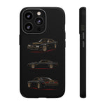 Trans Am Phone Case Black Gold, Three-View Vector Tough Cover