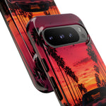 Black Gold Trans Am Sunset Tough Phone Case - Palm Boulevard Art