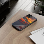 Orange C8 Z06 Flat Plane V8 Speed Art Tough Phone Case
