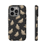 Vintage Ghost Pattern phone case | Halloween spooky stars design