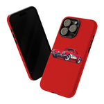 Red Classic Corvette C1 Illustration phone case | Retro Car Tough Case