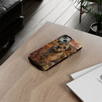 Border Terrier Earthy Watercolor Art Tough Phone Case