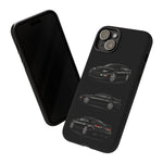 Black 300ZX Sports Car Tough Phone Case - Multi View