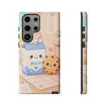 Milk Cookie Phone Case Cute Food Kawaii Tough Cover Gift Art