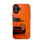 Orange 240Z Phone Case, Classic 70s JDM Sports Car Cover