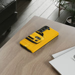Yellow Supra Phone Case, MK4 90s JDM Legend Tough Protective Cover for Men