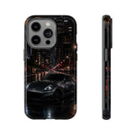 370Z City Prowl Tough Phone Case Black Sports Car at Night