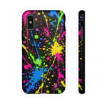 Neon Paint Splatter 90s Art Tough Phone Case
