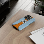 Blue Orange 20 Retro Endurance Racing Stripe Tough Phone Case Cover