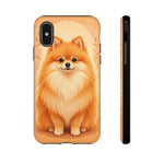 Pomeranian Tiny Fox Fluffy Art Tough Phone Case