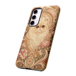 Persian Cat Floral Art Nouveau Tough Phone Case