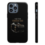 1978 Trans Am Phone Case Featuring Black Firebird Muscle Car Artwork