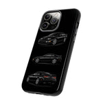 Black 300ZX Sports Car Tough Phone Case - Multi View