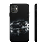 Black Sports Car Illustration 2023 Challenger SRT phone case | Car Drift Reflection