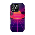 Classic Grid Sunset Vaporwave Art Tough Phone Case