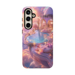 Floating Pool Deck Phone Case, Pastel Cloud 3D Render Cover