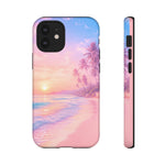 Pastel Beach Sunset Haze Vaporwave Art Tough Phone Case