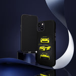 C7 Z06 Phone Case Featuring Yellow Chevy Supercar Artwork