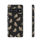 Vintage Ghost Pattern phone case | Halloween spooky stars design