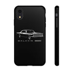 Vintage Galaxie 500 Phone Case | Classic Car Illustration, Black