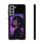 Melancholy Anime Girl Phone Case Vaporwave Tough Case