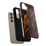 Burmese Golden Sable Portrait Art Tough Phone Case