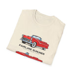 1955 Fairlane Sunliner Classic Car T-Shirt | Vintage Red Convertible