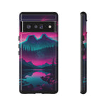 2 Rounds Canada Retina Artwork Vaporwave Phone Case – Landscape Aesthetic