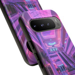Empty Mall Escalator Vaporwave Art Tough Phone Case