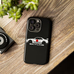R34 Skyline Japanese Flag Race Car Phone Case | JDM GT-R Tough Cover