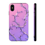 Chrome Thorn Vine Phone Case Vaporwave Tough Cover