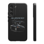 Black S2000 Roadster Collage JDM Tough Phone Case Cover Gift