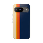 Retro Rainbow Stripe Phone Case | Tough Phone Case