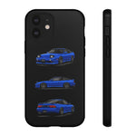 Blue 180SX JDM Sports Car Phone Case Tough Multi View