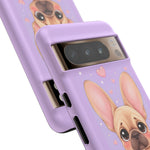 French Bulldog Bat Ears Kawaii Pet Dog Art Tough Phone Case